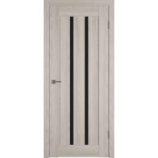 Межкомнатная дверь ВФД экошпон Line 2 (Cappuccino P, Black Gloss)