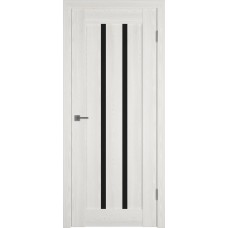 Межкомнатная дверь ВФД экошпон Line 2 (Bianco P, Black Gloss)