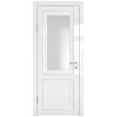 Классические двери, цвет: DO-PG-2 (Белый глянец, стекло ромб)