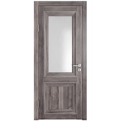 Классические двери, цвет: DO-PG-2 (Орех седой темный, стекло ромб)