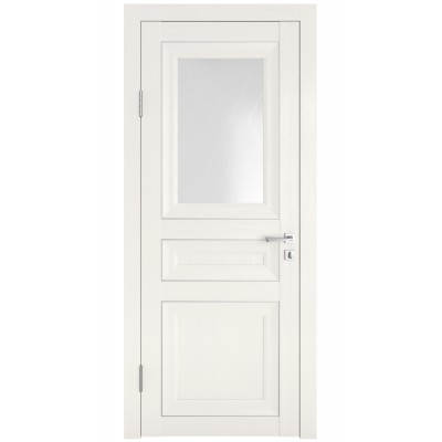 Классические двери, цвет: DO-PG-4 (Белый ясень, стекло ромб)