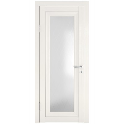 Классические двери, цвет: DO-PG-6 (Белый ясень, стекло ромб)