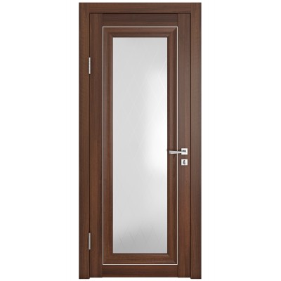 Классические двери, цвет: DO-PG-6 (Орех тисненый, стекло ромб)