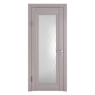 Классические двери, цвет: DO-PG-6 (Серый бархат, стекло ромб)