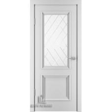 Дверь межкомнатная Бергамо 4, цвет: Эмаль белая (Ral 9003)
