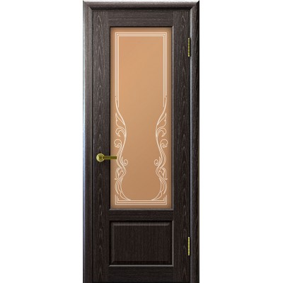 Дверь межкомнатная Валенсия 1, цвет: Черный абрикос