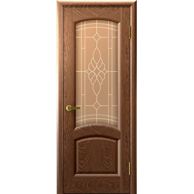 Дверь межкомнатная Лаура, цвет: Американский орех
