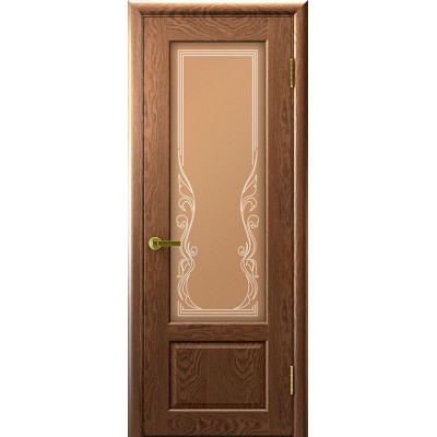 Дверь межкомнатная Валенсия 1, цвет: Американский орех