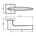 Ручка раздельная K.USQ52.SQUID (SQUID USQ9) SN-3 матовый никель